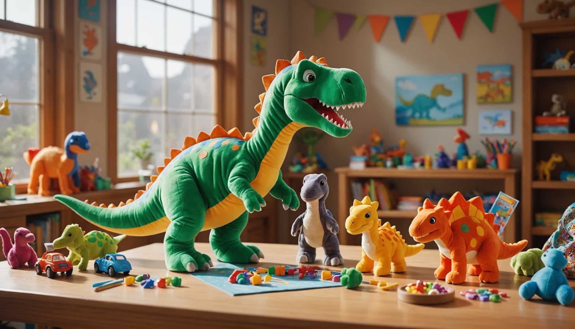 dinosaure imprimé en 3D coloré et amusant  
bricolage d'un dinosaure en impression 3D créatif