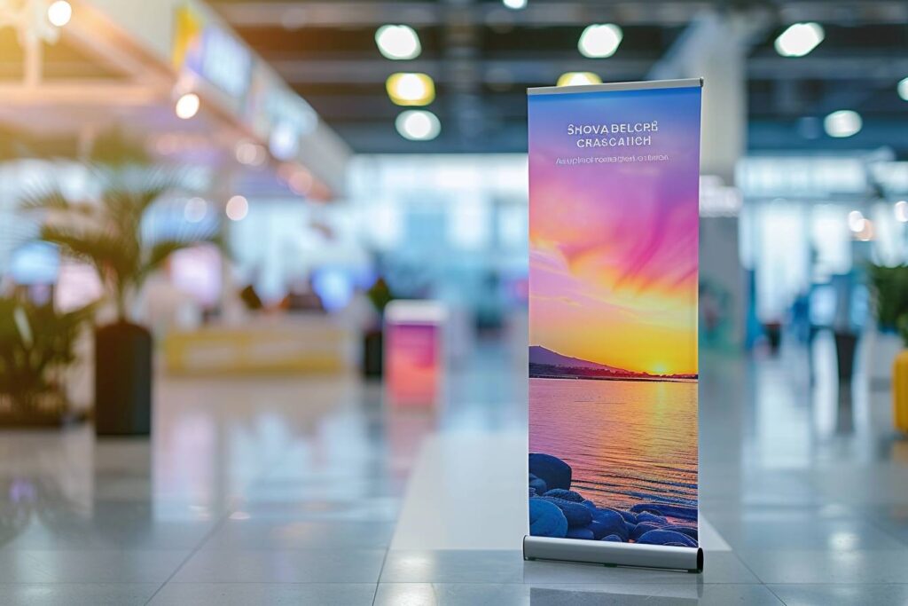 Roll-up attrayant pour un salon professionnel